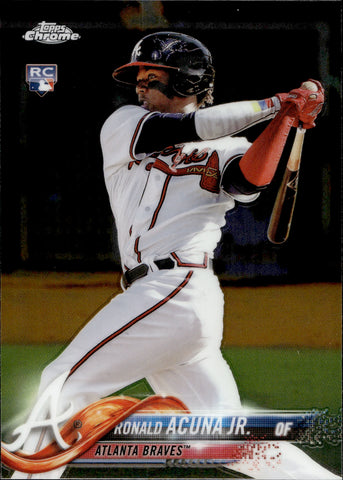 2018 Ronald Acuna Jr. Topps Chrome ROOKIE RC #193 Atlanta Braves 1