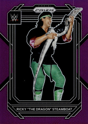 2023 Ricky "The Dragon" Steamboat Panini Prizm WWE PURPLE 085/149 #144 WWE Legend