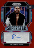 2022 Seth Rollins Panini Prizm WWE RED SUPERSTAR AUTO 62/99 AUTOGRAPH #SA-SRL Monday Night Raw