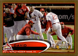 2012 David Freese Topps GOLD BORDER 0255/2012 #291 St. Louis Cardinals