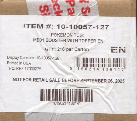 Pokemon Mega Evolution, 6 Enhanced Booster Box Case Pokemon Mega Evolution, 6 Enhanced Booster Box Case