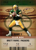 2003 Brett Favre Fleer Authentix CLUB BOX 011/100 #26 Green Bay Packers HOF