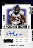 2021 Jonathon Cooper Panini Contenders ROOKIE TICKET AUTO Denver Broncos #279