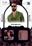 2025 Seth "Freakin" Rollins Topps Royalty WWE REGALIA RELICS PURPLE FOIL DUAL SHIRT 22/50 RELIC #RR-22 Monday Night Raw