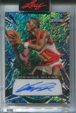 2023 Dominique Wilkins Leaf Vibrance AQUA SHIMMER AUTO 04/12 AUTOGRAPH #BA-DW1 Atlanta Hawks HOF