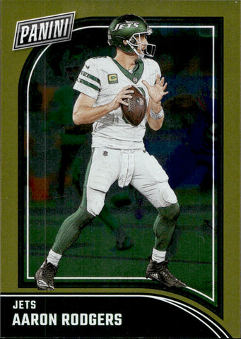 2024 Aaron Rodgers Panini GOLD FOIL SP 06/20 #FB5 New York Jets