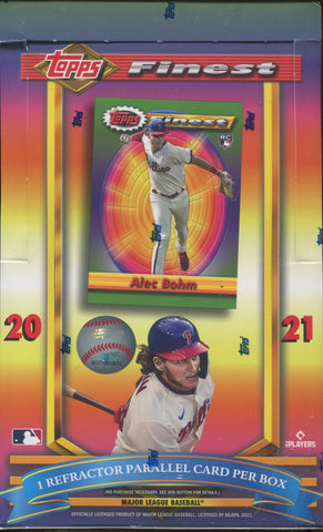 2021 Topps Finest Flashbacks Baseball Hobby, Box