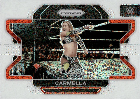 2022 Carmella Panini Prizm WWE WHITE SPARKLE #59 Monday Night Raw 2
