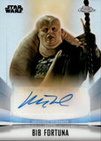 2022 Topps Chrome The Mandalorian Autograph Matthew Wood as Bib Fortuna #A-MW AUTO