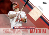 2024 Mike Trout Topps RED MAJOR LEAGUE MATERIAL BAT 13/25 RELIC #MLM2-MTR Anaheim Angels