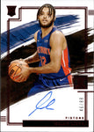 2021-22 Isaiah Livers Panini Impeccable RUBY RED ROOKIE AUTO 28/88 AUTOGRAPH RC #RA-ILI Detroit Pistons
