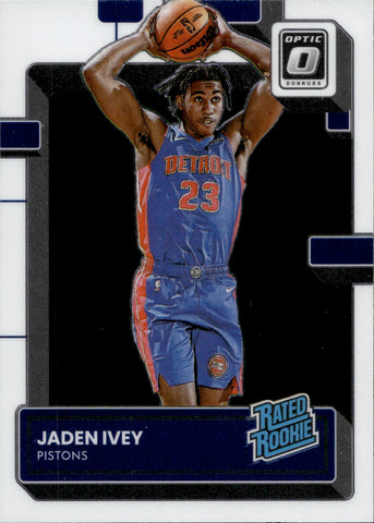 2022/23 Chronicles Draft Encased JADEN IVEY JERSEY PATCH RC BLUE