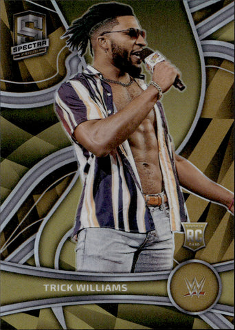 2022 Trick Williams Panini Chronicles WWE SPECTRA ROOKIE GOLD 02/10 RC #400 NXT