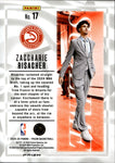 2024-25 Zaccharie Risacher Panini Prizm SUBLIME SILVER ROOKIE Atlanta Hawks #17