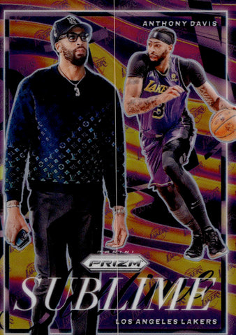 2024-25 Anthony Davis Panini Prizm SUBLIME SILVER Los Angeles Lakers #23