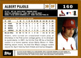 2002 Albert Pujols Topps ERROR (PLACIDO POLANCO ON BACK) #160 St. Louis Cardinals 1