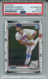 2020 Spencer Strider Bowman Chrome Draft 1ST BOWMAN PSA/DNA AUTHENTIC AUTO AUTOGRAPH #BD-20 Atlanta Braves 3028