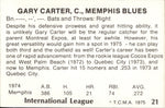 1975 Gary Carter TCMA INTERNATIONAL LEAGUE ALL-STARS #21 Memphis Blues HOF