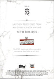 2025 Seth "Freakin" Rollins Topps Royalty WWE REGALIA RELICS PURPLE FOIL DUAL SHIRT 22/50 RELIC #RR-22 Monday Night Raw