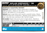 2010 Nolan Arenado Bowman Chrome 1ST BOWMAN REFRACTOR 193/777 #BCP91 Colorado Rockies