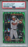 2024 Jackson Holliday Topps Chrome GREEN RAYWAVE ROOKIE 19/99 PSA 9 #88 Baltimore Orioles 7809