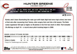 2022 Hunter Greene Topps Update Series IMAGE VARIATION ROOKIE RC #US160 Cincinnati Reds