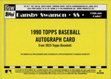 2025 Dansby Swanson Topps 1990 DESIGN AUTO AUTOGRAPH #90AU-DSW Chicago Cubs