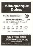 1982 Albuquerque Dukes TCMA COMPLETE 27 CARD SET W/ John Franco & Orel Hershiser #1-27