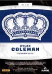 2022 Dylan Coleman Panini Capestone CROWN ROOKIE AUTO AUTOGRAPH #C-DC Kansas City Royals