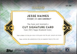 2021 Jesse Haines Topps Diamond Icons CUT AUTO 3/4 AUTOGRAPH #CS-JHA St. Louis Cardinals