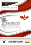 2023 Rhea Ripley Panini Immacualte WWE RED FOIL 25/35 #60 Monday Night Raw