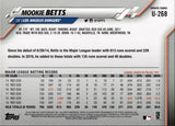 2020 Mookie Betts Topps Update Series SP VARIATION #U-268 Los Angeles Dodgers