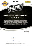 2024 Shaquille O'Neal Panini Black Friday SPLASH OF COLOR 40/99 #SO Los Angeles Lakers HOF