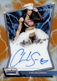 2026 Chelsea Green Topps Chrome WWE ORANGE REFRACTOR BLUE BRAND AUTO 12/25 AUTOGRAPH #BBA-CHE Friday Night Smackdown