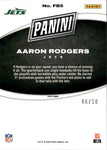 2024 Aaron Rodgers Panini GOLD FOIL SP 06/20 #FB5 New York Jets