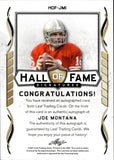 2021 Joe Montana Leaf HALL OF FAME SIGNATURES AUTO AUTOGRAPH #HOF-JMI San Francisco 49ers HOF