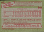 1985 Mark McGwire Topps USA Baseball ROOKIE RC #401 Oakland A's