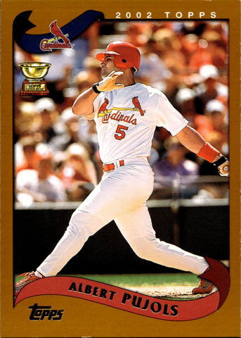 2002 Albert Pujols Topps ERROR (PLACIDO POLANCO ON BACK) #160 St. Louis Cardinals 2