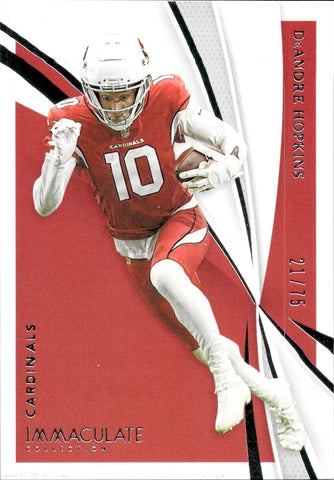 2021 DeAndre Hopkins Panini Immaculate Collection 21/75 #2 Arizona Cardinals