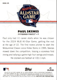 2025 Paul Skenes Topps ORANGE FOIL ALL-STAR GAME GREATS 07/25 #ASGG-39 Pittsburgh Pirates