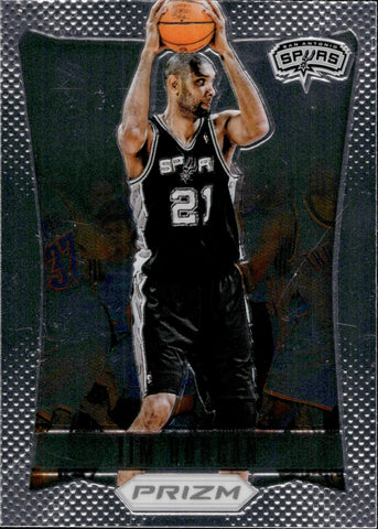 2012-13 Tim Duncan Panini Prizm #101 San Antonio Spurs HOF