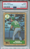 1987 Mark McGwire Topps PSA 8 #366 Oakland A's 0986