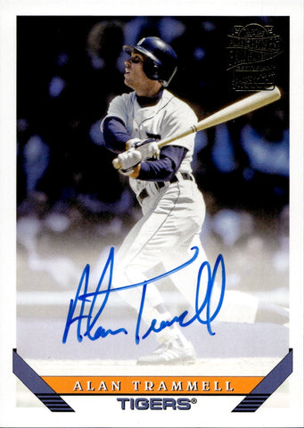 2022 Alan Trammell Topps Archives 1993 DESIGN FAN FAVORITES AUTO AUTOGRAPH #93FF-AT Detroit Tigers