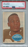 1960 Jim Brown Topps PSA 3 #23 Cleveland Browns HOF 4417