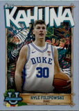 2023 Kyle Filipowski Bowman University Chrome BIG KAHUNA REFRACTOR ROOKIE RC #TBK-7 Charlotte Hornets