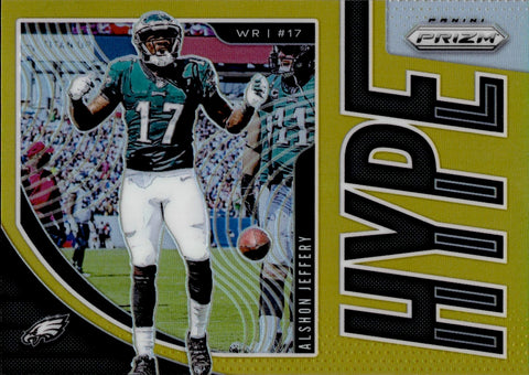 2019 Alshon Jeffery Panini Prizm GOLD HYPE 10/10 #H-AJ Philadelphia Eagles