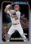 2024 Paul Goldschmidt Topps Chrome LIGHTBOARD LOGO REFRACTOR #90 St. Louis Cardinals