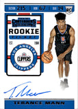 2019-20 Terance Mann Panini Contenders ROOKIE TICKET AUTO Los Angeles Clippers #135