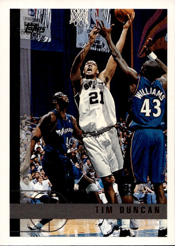 1997-98 Tim Duncan Topps ROOKIE San Antonio Spurs #115 1