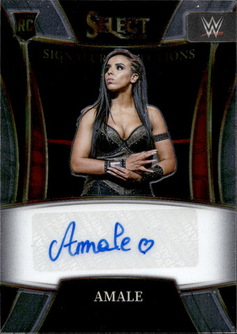 2022 Amale Panini WWE Select HOLO SILVER ROOKIE SIGNATURE SELECTIONS AUTO AUTOGRAPH #SN-AML NXT